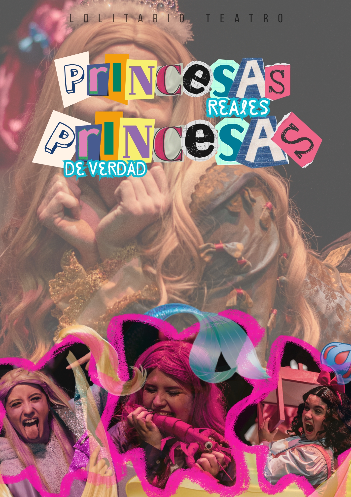 cartel obra de teatro princesas